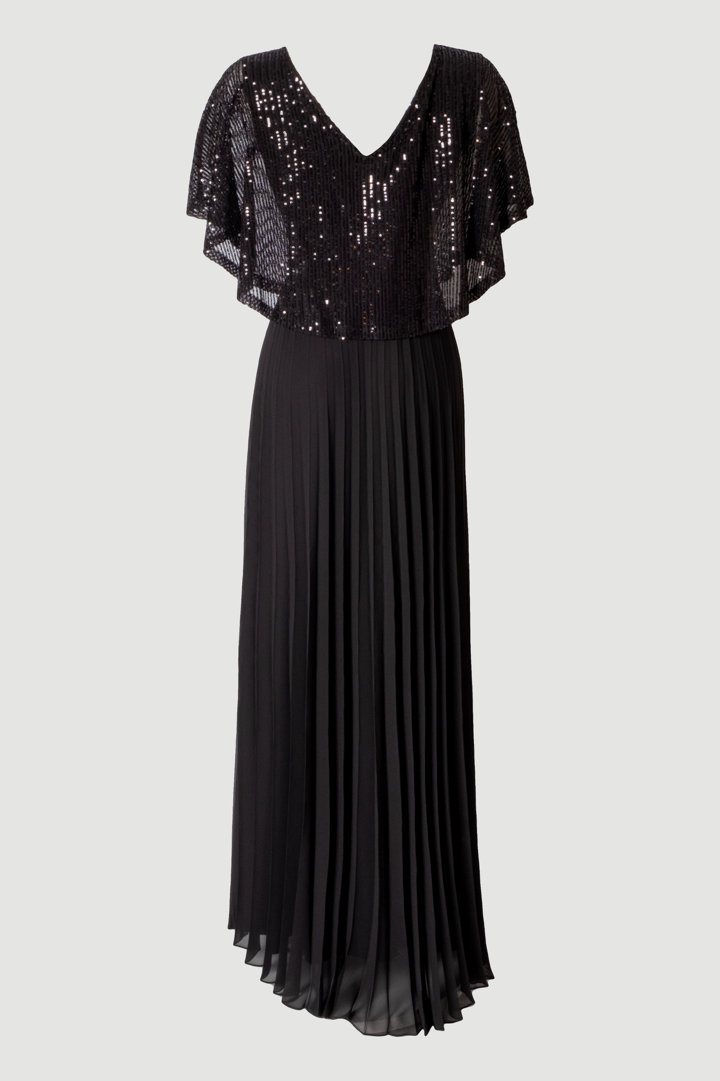 Limsa Club Luna Sequin V-Neck Evening Dress — editorial view