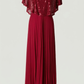 Limsa Club Luna Sequin V-Neck Evening Dress — front view