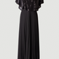 Limsa Club Luna Sequin V-Neck Evening Dress — editorial view