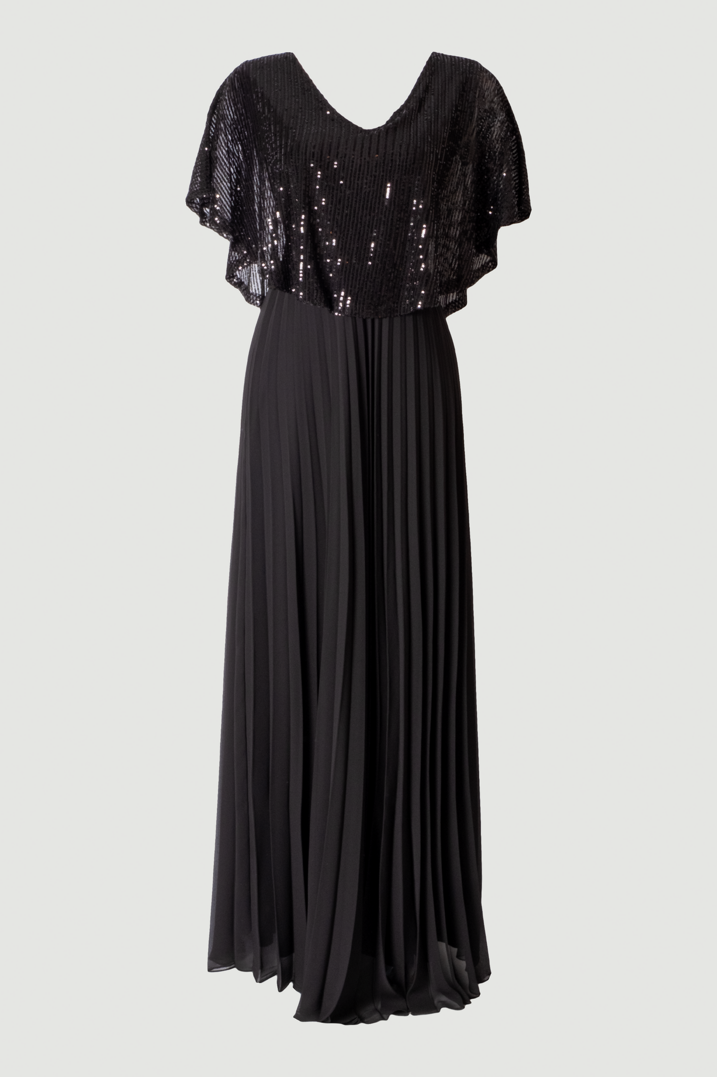Limsa Club Luna Sequin V-Neck Evening Dress — editorial view