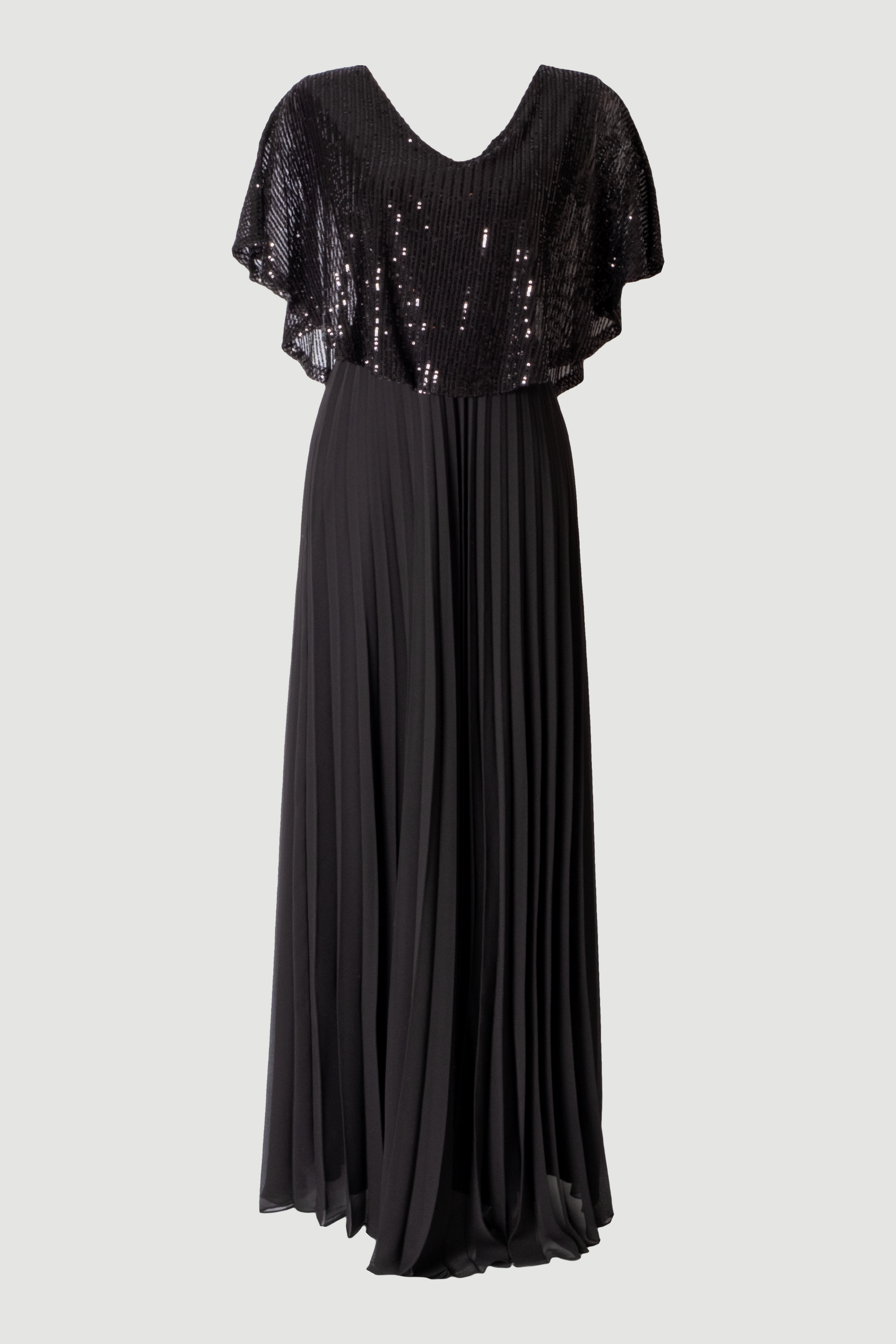 Limsa Club Luna Sequin V-Neck Evening Dress — editorial view
