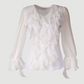 Limsa Club Azura Sequin Ruffle Blouse — editorial view