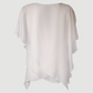 Limsa Club Elys Relaxed Chiffon Blouse in Bone — side view