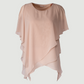 Limsa Club Elys Relaxed Chiffon Blouse in Mink — front view