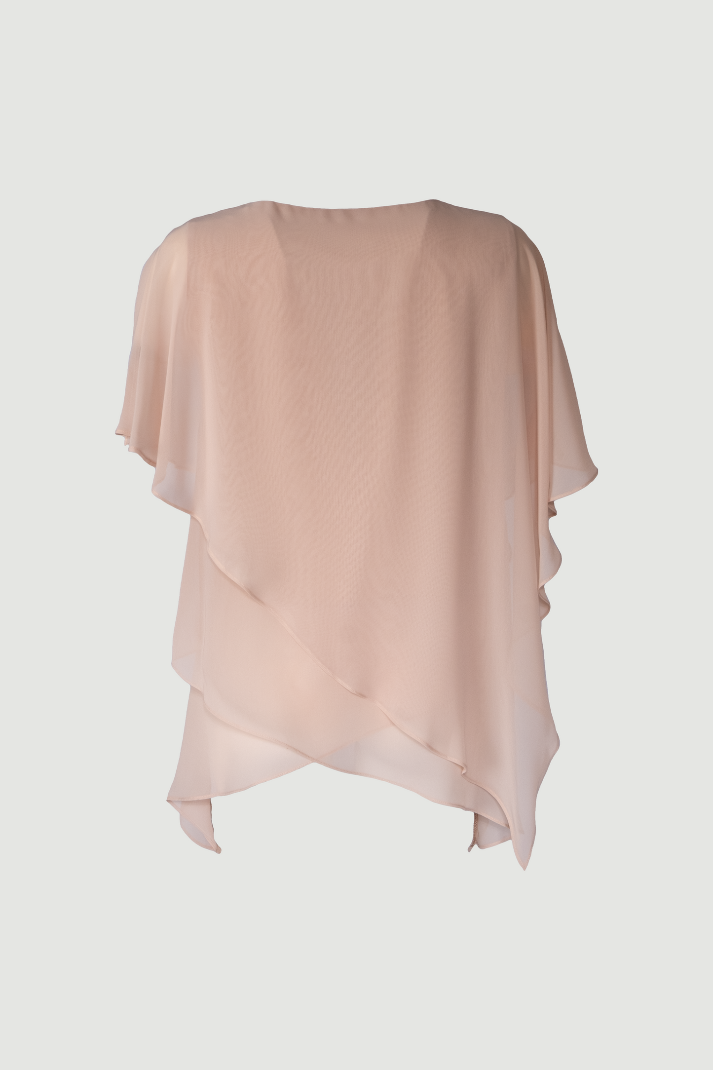 Limsa Club Elys Relaxed Chiffon Blouse in Mink — side view