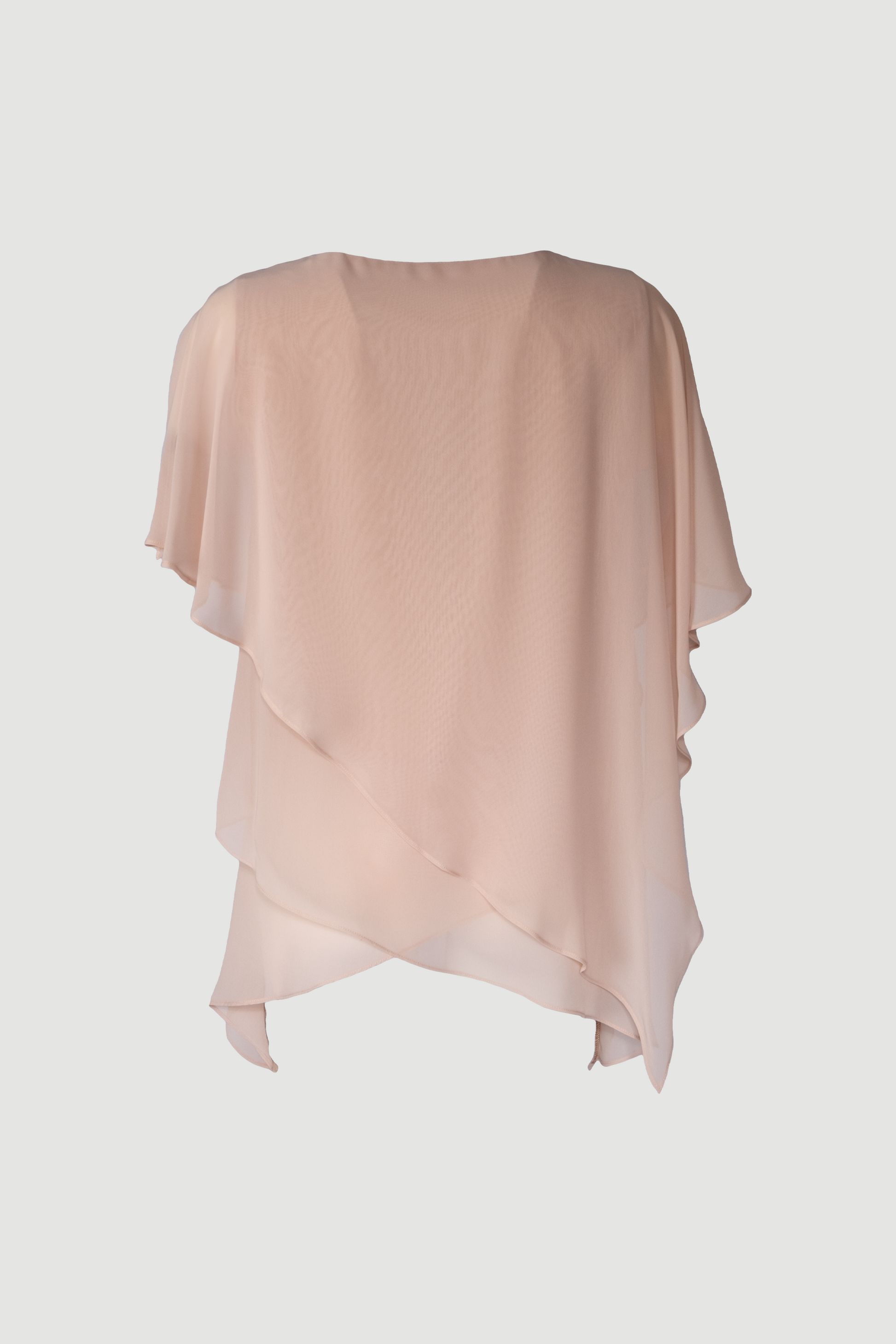 Limsa Club Elys Relaxed Chiffon Blouse in Mink — side view