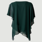 Limsa Club Elys Relaxed Chiffon Blouse in Green — side view