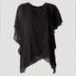 Limsa Club Elys Relaxed Chiffon Blouse in Black — product still life
