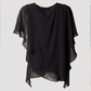 Limsa Club Elys Relaxed Chiffon Blouse in Black — product still life