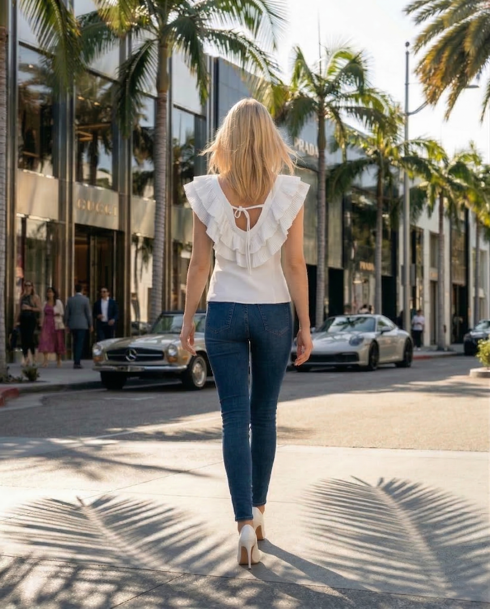 Cora Blouse - Women's Lightweight Chiffon V -Neck Short Sleeve Top