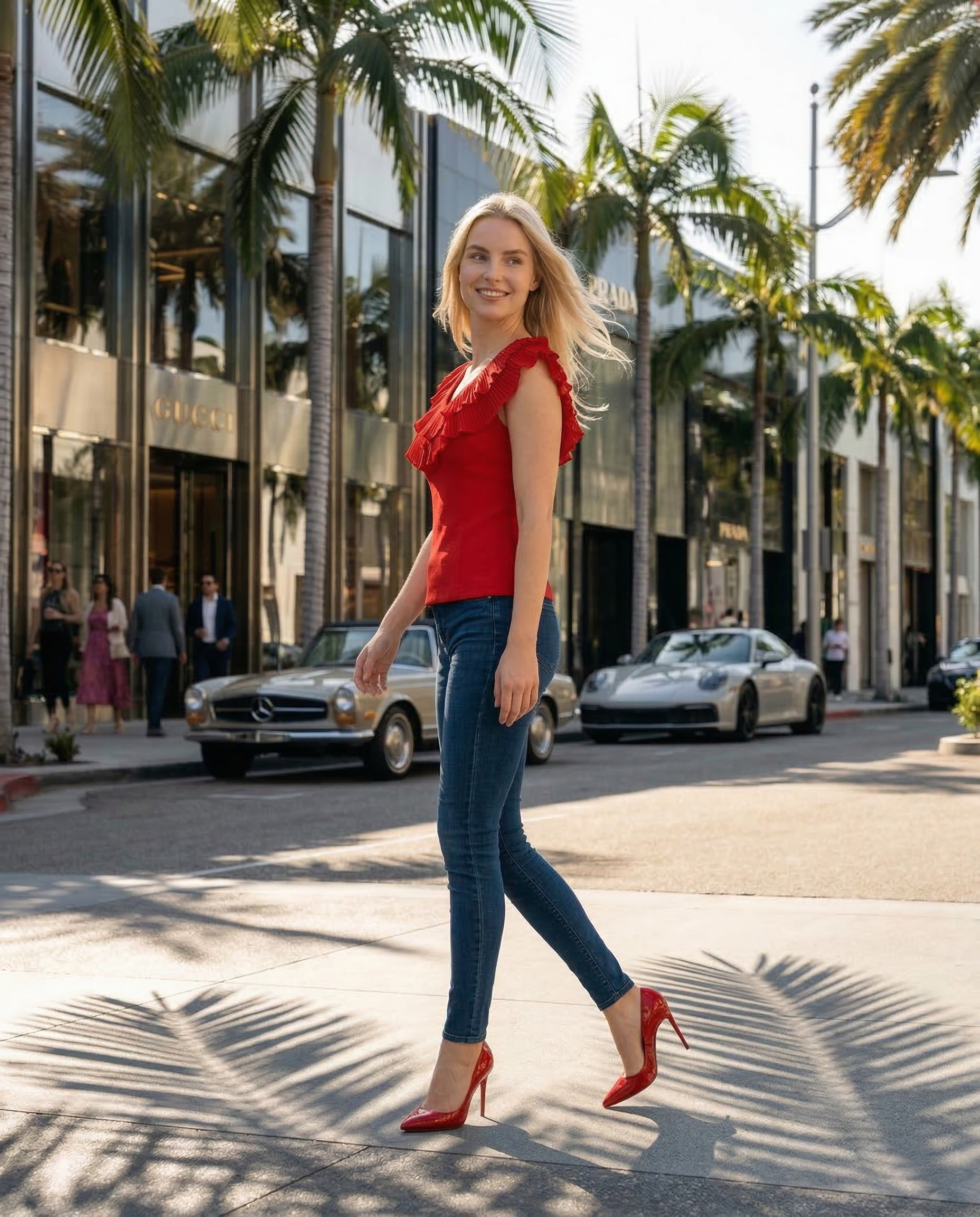 Cora Blouse - Women's Lightweight Chiffon V -Neck Short Sleeve Top