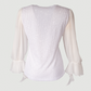 Limsa Club Azura Sequin Ruffle Blouse — editorial view
