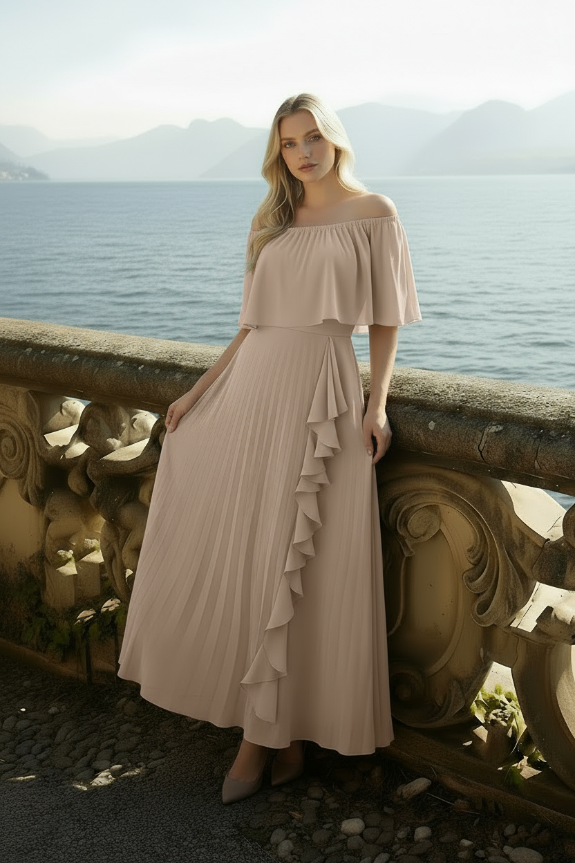 Daila Dress – Women's A-Line Maxi Chiffon Dress