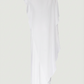 Limsa Club Celeste Kaftan Maxi Chiffon Dress in Bone — back view