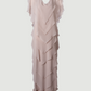 Limsa Club Samara Cape Evening Gown in Mink — front view