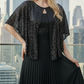 Limsa Club Viva Sequin Maxi Evening Dress in Black — full-length view