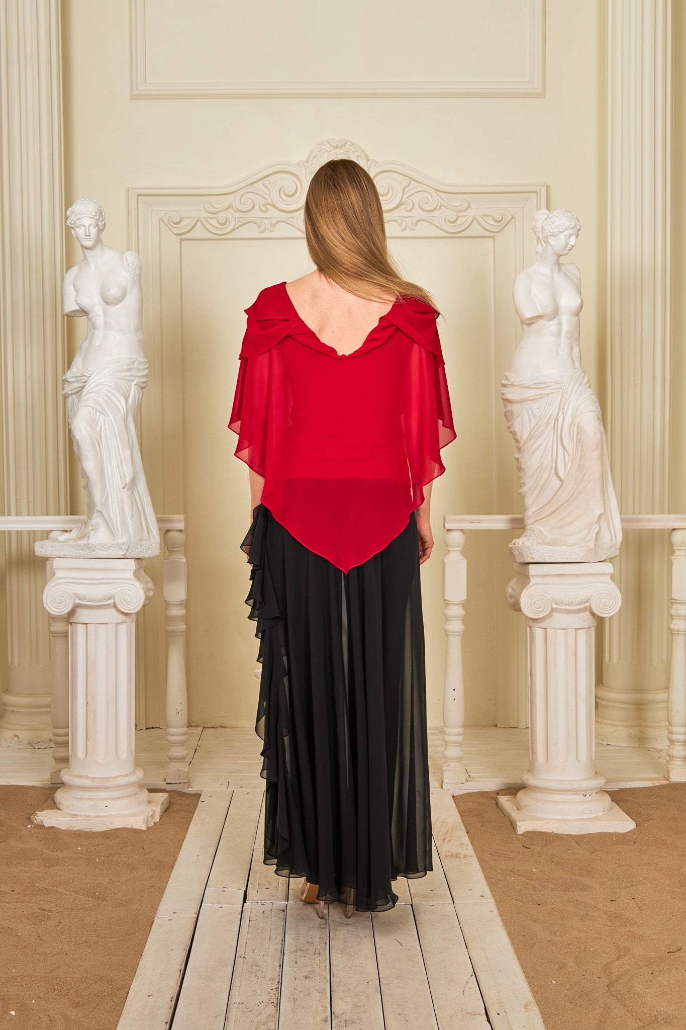 Elora Blouse - Women's Lightweight Chiffon Short Sleeve Top