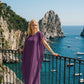 Limsa Club Celeste Kaftan Maxi Chiffon Dress — front view