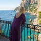Limsa Club Celeste Kaftan Maxi Chiffon Dress — detail view
