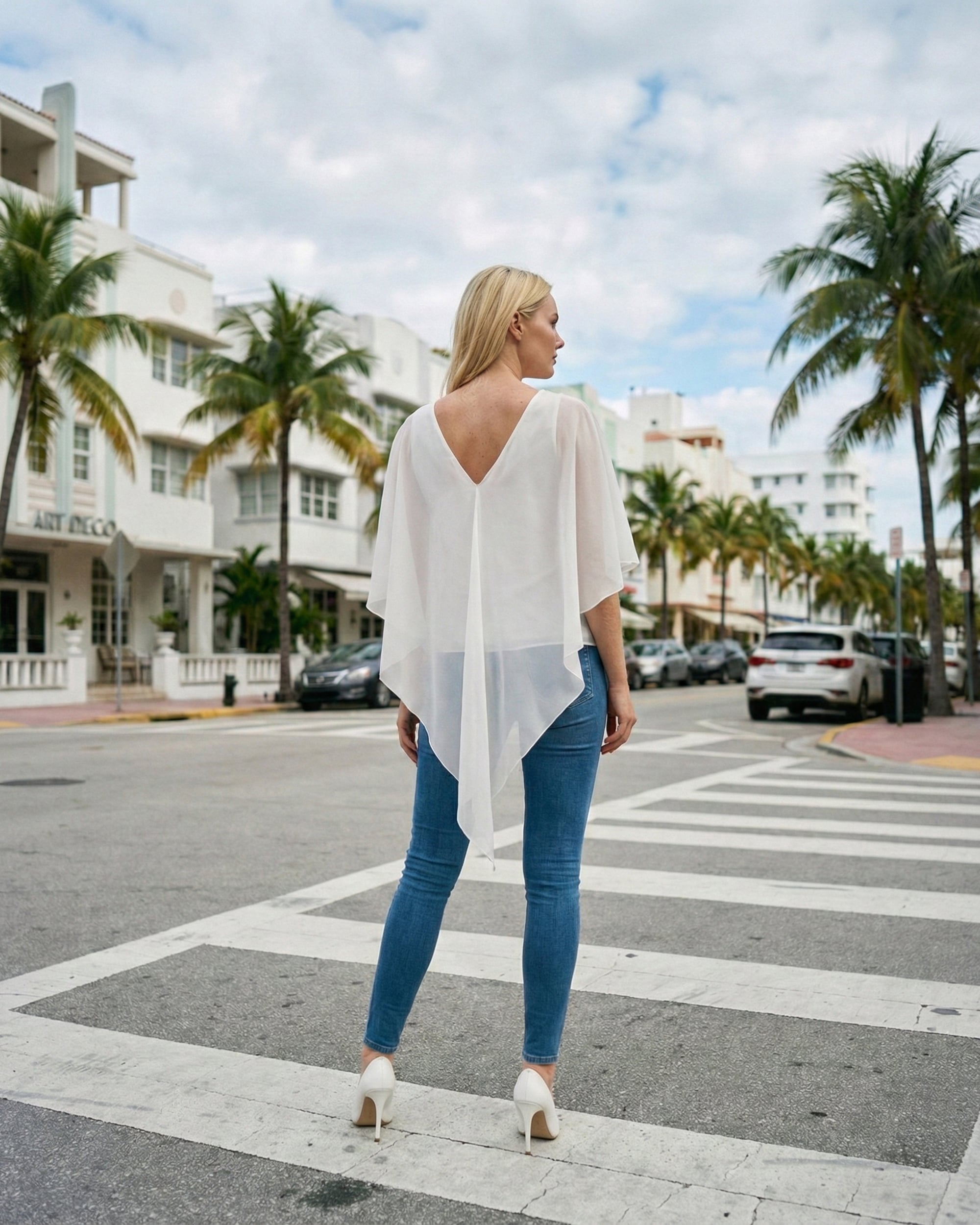 laubeblanc Ruffle chiffon Blouse 美品 Ruffle Collar Chiffon Blouse | Limsa Club