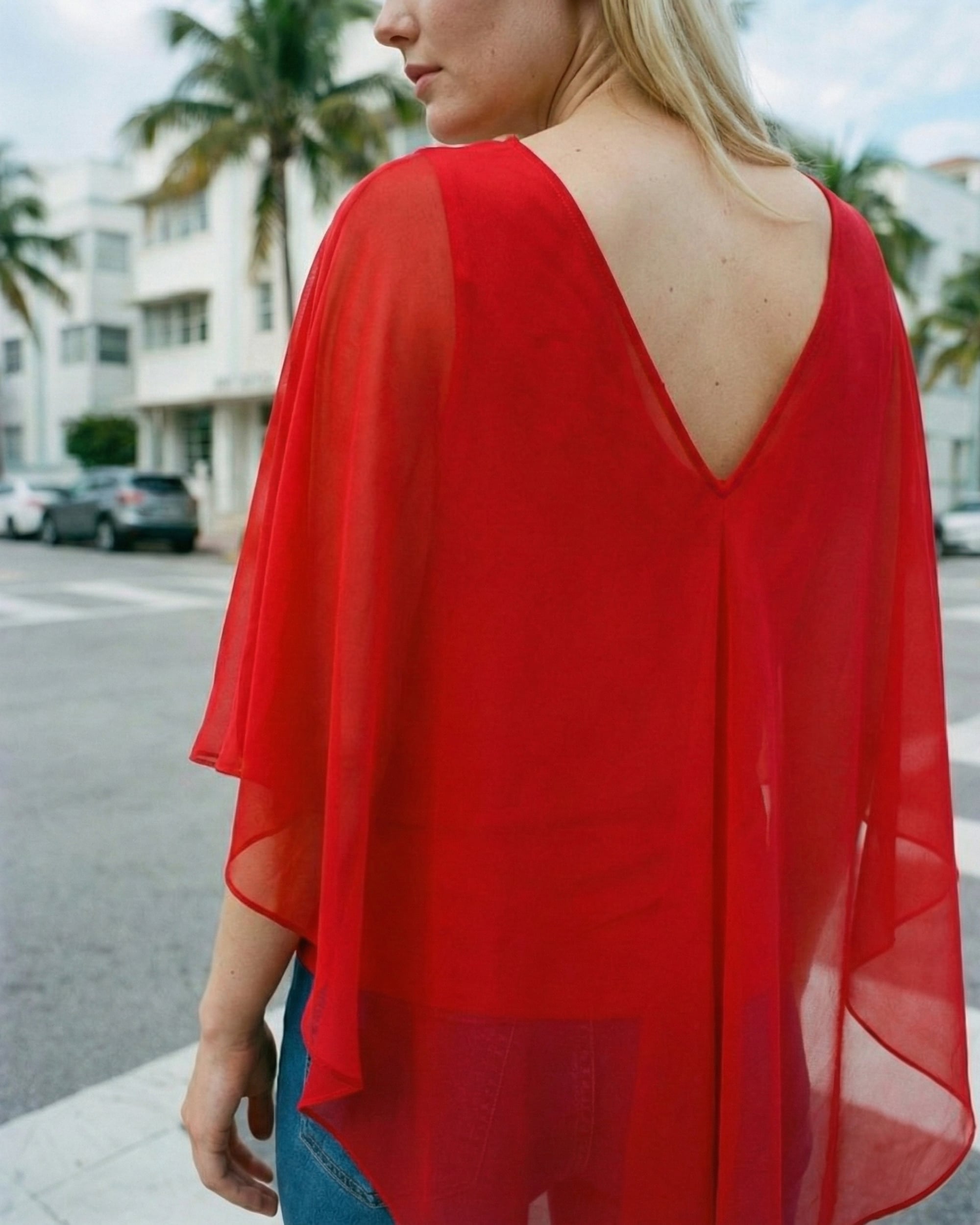 Ruffle Collar Chiffon Blouse | Limsa Club